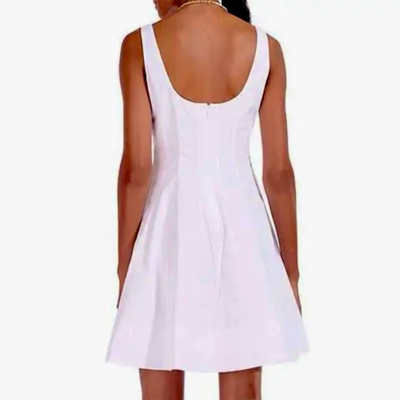 πΊπHPππΊ NWT Staud Wells Mini Dress White - Picture 7 of 16